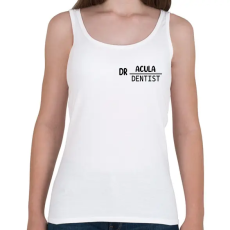 PRINTFASHION Dr.Acula - Dentist - Női atléta - Fehér
