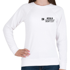 PRINTFASHION Dr.Acula - Dentist - Női pulóver - Fehér női pulóver, kardigán
