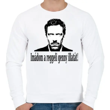 PRINTFASHION dr hause - Férfi pulóver - Fehér férfi pulóver, kardigán