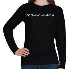 PRINTFASHION Dracarys friends - Női pulóver - Fekete női pulóver, kardigán