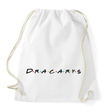PRINTFASHION Dracarys friends - Sportzsák, Tornazsák - Fehér tornazsák