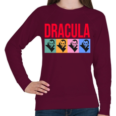 PRINTFASHION Dracula - Női pulóver - Bordó