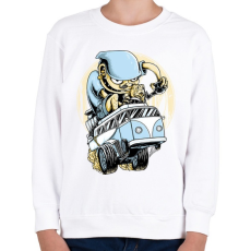 PRINTFASHION Drag VW Kombi - Gyerek pulóver - Fehér