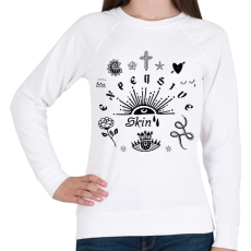 PRINTFASHION Drága bőr - Női pulóver - Fehér