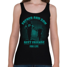 PRINTFASHION Dragon Ball APA és FIA - Női atléta - Fekete