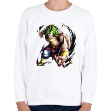 PRINTFASHION dragon ball broly - Gyerek pulóver - Fehér gyerek pulóver, kardigán