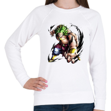 PRINTFASHION dragon ball broly - Női pulóver - Fehér női pulóver, kardigán