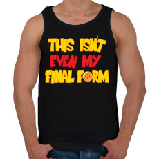 PRINTFASHION Dragon Ball - Ez még nem a végső formám - Férfi atléta - Fekete