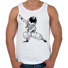 PRINTFASHION Dragon Ball - Férfi atléta - Fehér női trikó