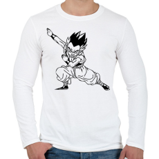 PRINTFASHION Dragon Ball - Férfi hosszú ujjú póló - Fehér