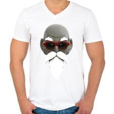 PRINTFASHION Dragon Ball - Férfi V-nyakú póló - Fehér férfi póló