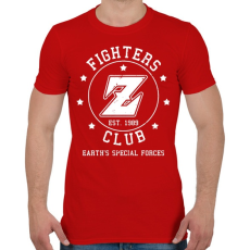 PRINTFASHION Dragon Ball Fighters Z Club - Férfi póló - Piros