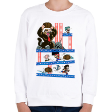 PRINTFASHION Dragon Ball - Full color - Gyerek pulóver - Fehér