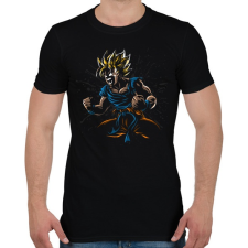 PRINTFASHION Dragon Ball Goku - Férfi póló - Fekete férfi póló