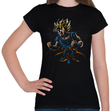 PRINTFASHION Dragon Ball Goku - Női póló - Fekete női póló