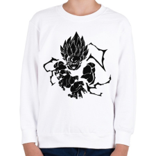 PRINTFASHION dragon ball - Gyerek pulóver - Fehér gyerek pulóver, kardigán