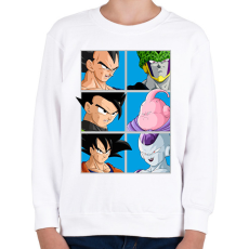 PRINTFASHION Dragon Ball - Gyerek pulóver - Fehér