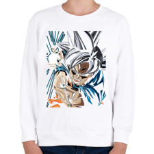 PRINTFASHION Dragon Ball - Gyerek pulóver - Fehér gyerek pulóver, kardigán