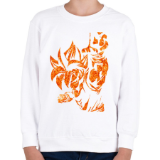 PRINTFASHION Dragon Ball - Gyerek pulóver - Fehér gyerek pulóver, kardigán