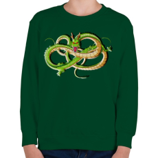 PRINTFASHION dragon ball - Gyerek pulóver - Sötétzöld