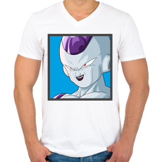PRINTFASHION Dragon ball karakterek11 - Férfi V-nyakú póló - Fehér