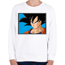 PRINTFASHION Dragon ball karakterek18 - Gyerek pulóver - Fehér gyerek pulóver, kardigán