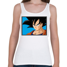 PRINTFASHION Dragon ball karakterek18 - Női atléta - Fehér női trikó