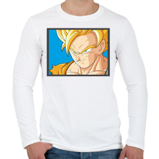 PRINTFASHION Dragon ball karakterek2 - Férfi hosszú ujjú póló - Fehér
