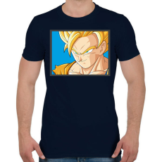 PRINTFASHION Dragon ball karakterek2 - Férfi póló - Sötétkék