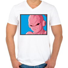 PRINTFASHION Dragon ball karakterek7 - Férfi V-nyakú póló - Fehér férfi póló