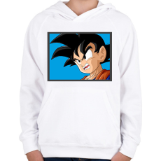 PRINTFASHION Dragon ball karakterek9 - Gyerek kapucnis pulóver - Fehér