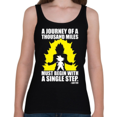 PRINTFASHION Dragon Ball - Kezdet - Női atléta - Fekete