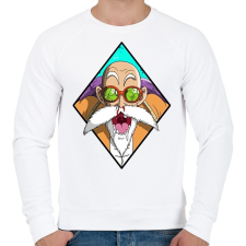PRINTFASHION Dragon Ball Mester - Férfi pulóver - Fehér férfi pulóver, kardigán