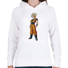 PRINTFASHION Dragon Ball - Női kapucnis pulóver - Fehér női pulóver, kardigán