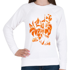 PRINTFASHION Dragon Ball - Női pulóver - Fehér női pulóver, kardigán