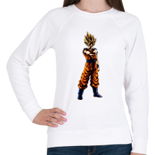 PRINTFASHION dragon ball super-saiyan - Női pulóver - Fehér női pulóver, kardigán