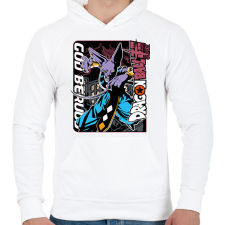 PRINTFASHION Dragon Ball Szuper - Férfi kapucnis pulóver - Fehér férfi pulóver, kardigán