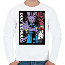 PRINTFASHION Dragon Ball Szuper - Férfi pulóver - Fehér férfi pulóver, kardigán