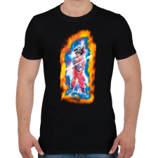 PRINTFASHION Dragon ball- ultra-instinct-aura - Férfi póló - Fekete férfi póló