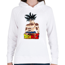 PRINTFASHION dragon ball ultra-instinct-aura - Női kapucnis pulóver - Fehér női pulóver, kardigán