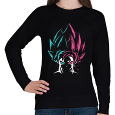 PRINTFASHION Dragon Ball Z - Női pulóver - Fekete
