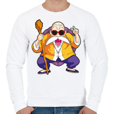 PRINTFASHION Dragonbaal - Zseniális Teknős - Férfi pulóver - Fehér