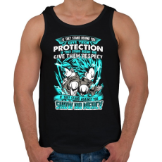 PRINTFASHION Dragonball - Bölcsesség - Férfi atléta - Fekete