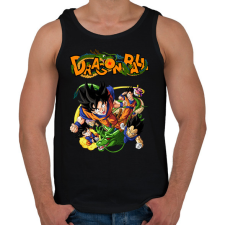 PRINTFASHION Dragonball - Férfi atléta - Fekete atléta, trikó