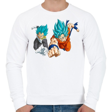 PRINTFASHION Dragonball - Férfi pulóver - Fehér férfi pulóver, kardigán