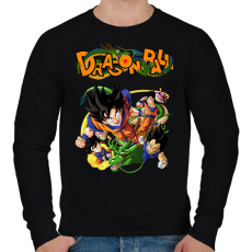 PRINTFASHION Dragonball - Férfi pulóver - Fekete