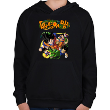 PRINTFASHION Dragonball - Gyerek kapucnis pulóver - Fekete gyerek pulóver, kardigán