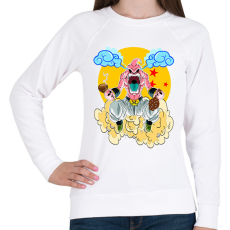 PRINTFASHION Dragonball - Kid Boo - Női pulóver - Fehér