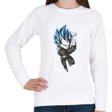 PRINTFASHION Dragonball - Vegeta blue - Női pulóver - Fehér