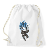 PRINTFASHION Dragonball - Vegeta blue - Sportzsák, Tornazsák - Fehér
